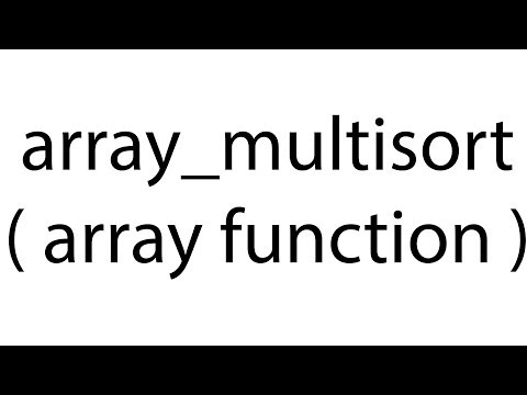 array_multisort : array function : php bangla video tutorial
