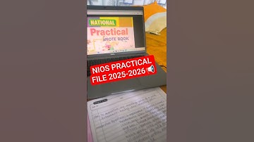 How to make NIOS PRACTICAL FILE? | How to prepare first page | NIOS 2025 #shorts #feed #practical