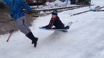 Sledding (gone wrong) (hospital) (blood alert)