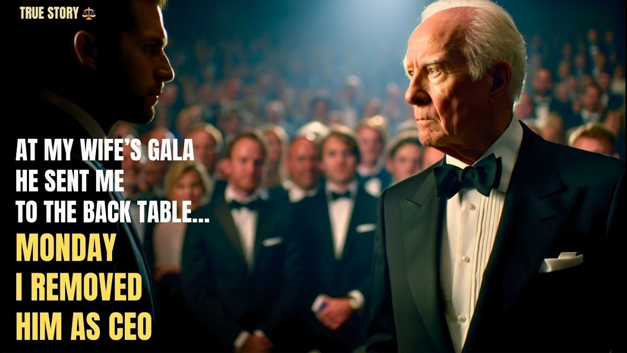 At My Wife’s Hospital Gala, My Son-In-Law Sent Me To The Back Table — Monday, I Removed Him As CEO