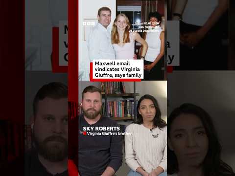 Ghislaine Maxwell Email About Andrew Photo Vindicates Virginia Giuffre Family Epstein BBCNews 