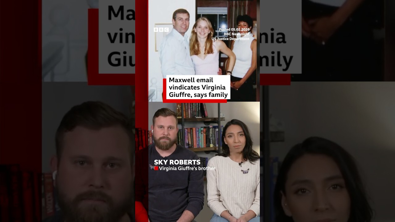 Ghislaine Maxwell email about Andrew photo vindicates Virginia Giuffre - family. #Epstein #BBCNews