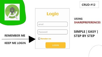 Auto Login Using Android Studio | Keep User Logged In & Remember Me