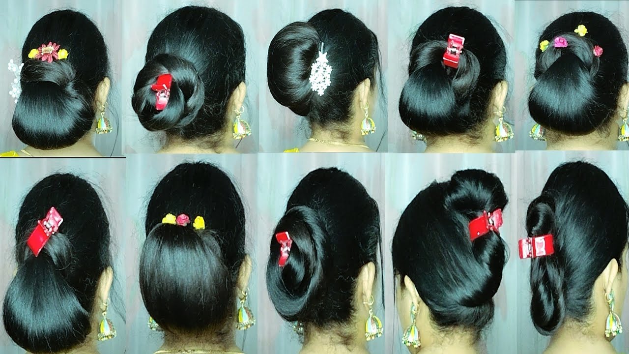 Simple juda hairstyle With Clutcher for Medium hair style girl ! how to