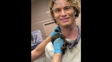 Chase Stokes, Madelyn Cline, Madison Bailey, Jonathan Davis break between filming Outer Banks.