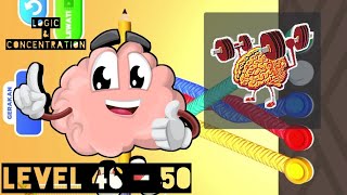 Tangle master 3D - gameplay walkthrough level 46 - 50 | Teka teki asah otak android screenshot 3