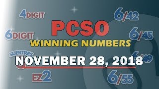 P49M Jackpot Grand Lotto 6/58, EZ2, Suertres, 6 Digit, 6/42 & 6/49 Draw | November 27, 2018 screenshot 3