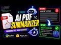 Build an AI PDF Summarizer with Python | Hugging Face + Transformers