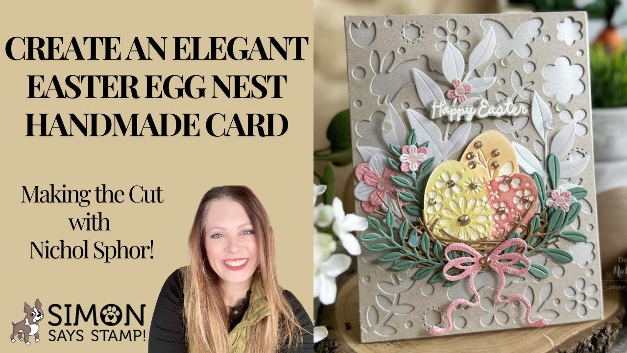 Create an ELEGANT Easter Egg Nest Handmade Card