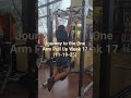 Journey to the OAP Week 17 (11-19-25) #onearmpullup #weightedpullup #relativestrength #calisthenics