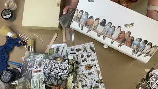 Vintage Metal  Mailbox Makeover with IOD Transfers