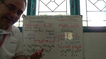 P3 Transcendental Functions Part 1 Logs & Exp (Laws & Solving)