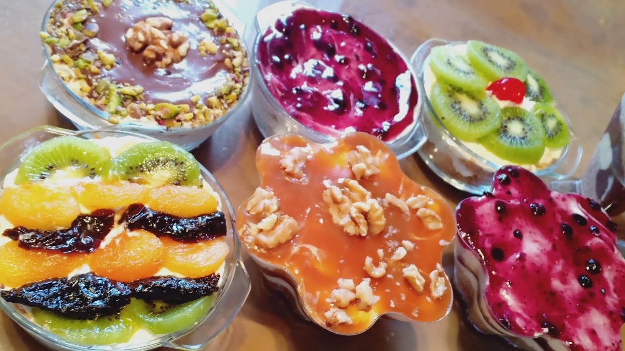 كنافه كراميل وبلوبيري وفواكه #وصفات_رمضان#مرمرشومان