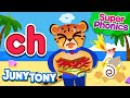 Super phonics  ch song  chili pepper challenge  phonics song for kids  junytony