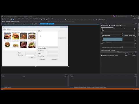BURGER BEAST ORDER EXAMPLE - VISUAL STUDIO 2015