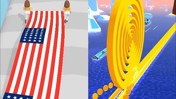 Flag Painters vs Spiral Roll - All Levels SpeedRun Android iOS Gameplay