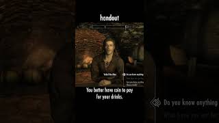 handout — The Elder Scrolls V: Skyrim dialogue scene