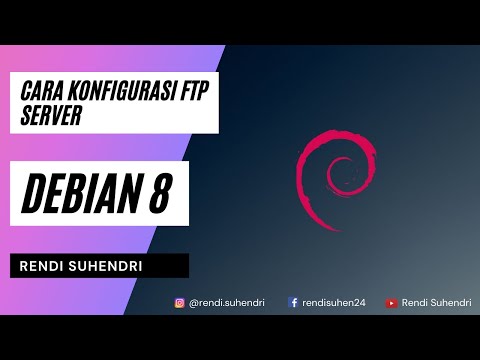 CARA KONFIGURASI FTP SERVER DEBIAN 8 DENGAN MUDAH | DEBIAN 8 Wheezy | VMware