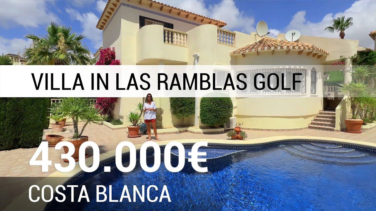 Вилла с полем для гольфа в Испании ┃ Потрясающая отдельная вилла с бассейном в Лас-Рамблас Гольф ...