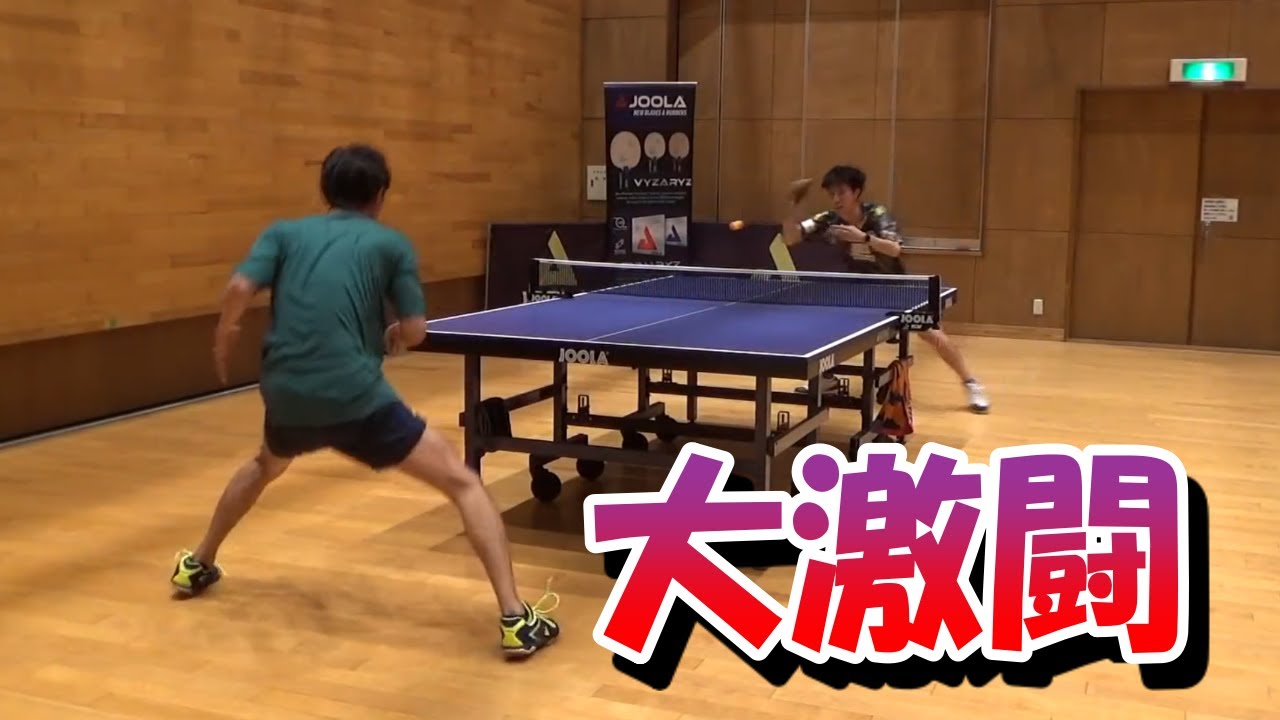 【全国1位降臨】ラージボールトップ選手との打ち合いが壮絶すぎる