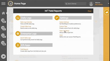 hh2 Field Reports Training - Type Lists