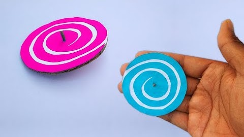 How to make cardboard spinning top | Cardboard spinner | paper toys