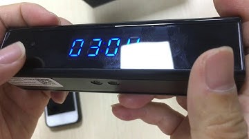 Clock hidden camera instructional video