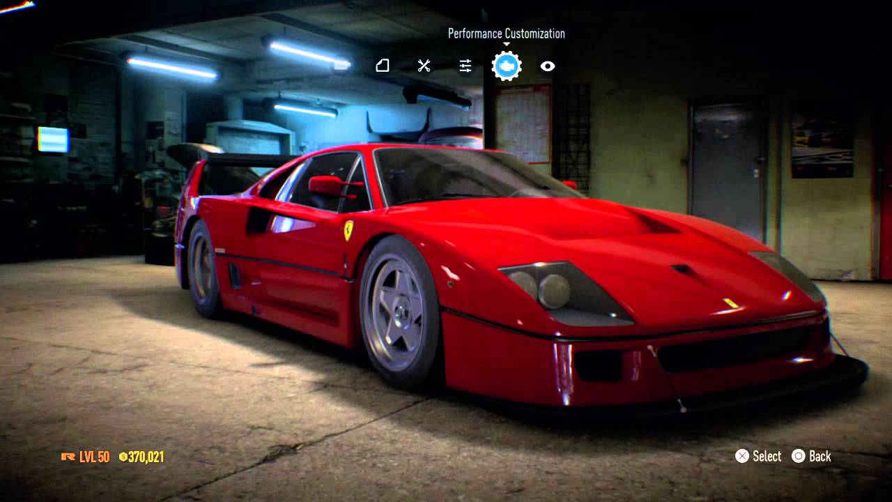 Need For Speed Ferrari F40 Tuning And Drift Setup Youtube