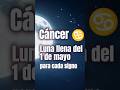 CANCER ♋ Luna llena del 1 de mayo: El mundo no es de los cómodos