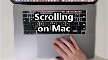 Wie kann man beim Mac nach unten scrollen?