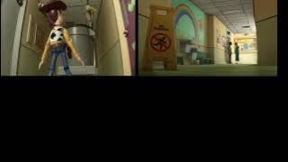 Toy Story 3 Woody No Banheiro all 4