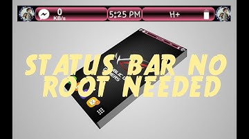 STATUS BAR FOR ANDROID (NO ROOT)