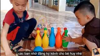 Bé Huy TV ❤Trải nghiệm trò chơi bowling ❤ game bowling❤ screenshot 5