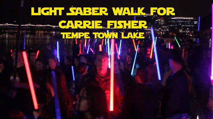 Lightsaber Vigil and Walk to Honor Carrie Fisher a...