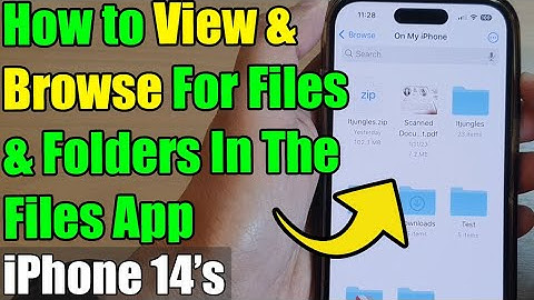 iPhone 14/14 Pro Max: How to View & Browse For Files & Folders In The Files App