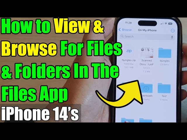 Iphone 14/14 Pro Max: How To View & Browse For Files & Folders In The Files  App - Youtube