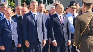 Polaganje vijenaca - Spomenik pobjede Oluja 95 u Kninu na 31 obljetnicu VRO Oluja