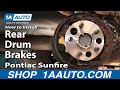 How to Replace Brake Drum 1995-2002 Pontiac Sunfire