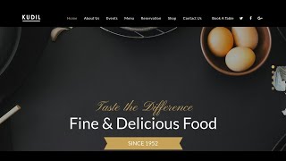 Kudil - Restaurant & Food Delivery WordPress Theme | Food Shop WordPress Theme screenshot 1