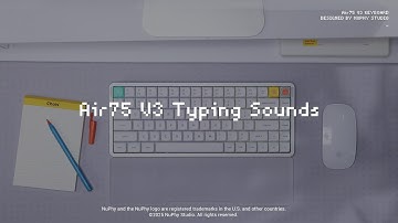 NuPhy Air75 V3 Typing Sound Test - Red Nano / Brown Nano / Blush Nano
