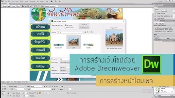 การสร้างเว็บไซต์ด้วย Dreamweaver : การสร้างหน้าโฮมเพจ