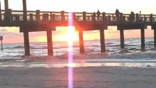 Clearwater Beach Gulf Of Mexico Sunset at Pier 60 by Leiza Halsey