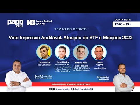 Debate Papo Aberto na Nova Bethel FM | AO VIVO | 19/08/2021