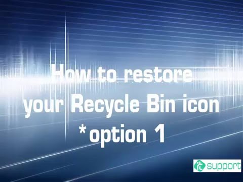 Missing Recycle Bin