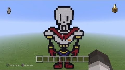 How to make Papyrus pixel art in Minecraft
