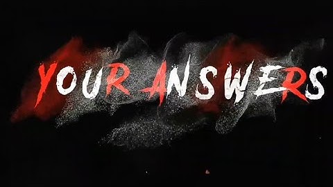 Particles Intro - Text Animation - KineMaster + Pixellab + Tutorial  Your Answers