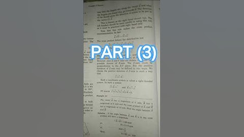 CROSS PRODUCT OR VECTOR PRODUCT OF VECTOR (3) #physics #HC verma book #bachchon  wali physics
