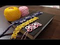 #53 Tatted lace pattern for bracelet, bookmark and edging: needle tatting.|हिन्दी|English subtitles