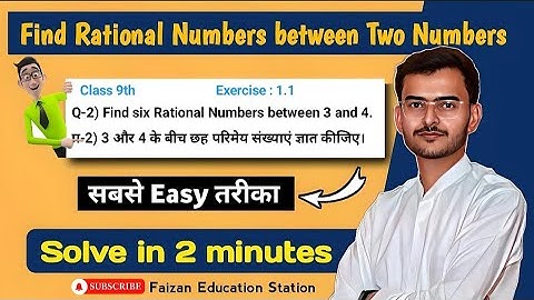 Find Six Rational Numbers Between 3 and 4 | Class 9th | Easiest Trick 🔥