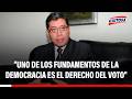 🔴🔵 "Es un lamentable suceso: Uno de los fundamentos de la democracia es el derecho del voto"